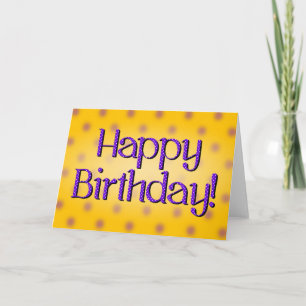 Carte Joyeux Anniversaire Bleu Polka Point Texte Bkgrd J