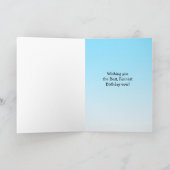 Carte Joyeux Anniversaire Bleu Requin Bébé Personnalisé (Intérieur)