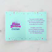 Carte Joyeux anniversaire BLUE ( Nom de l'enfant modifia (Intérieur)