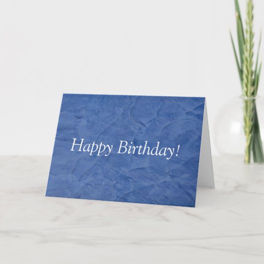 Carte Joyeux Anniversaire Blue Plaster (Devant)
