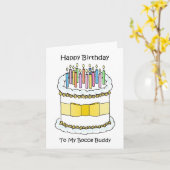 Carte Joyeux anniversaire Bocce Buddy (Fleur jaune)