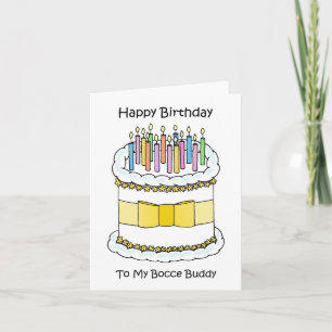 Carte Joyeux anniversaire Bocce Buddy