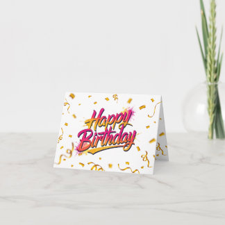 Carte Joyeux anniversaire BOLD #1