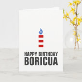 Carte Joyeux anniversaire Boricua, Porto Rico (Fleur jaune)