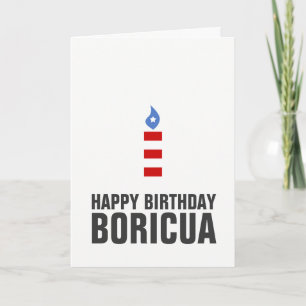 Carte Joyeux anniversaire Boricua, Porto Rico
