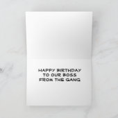 CARTE JOYEUX ANNIVERSAIRE ***BOSS*** (Intérieur)