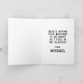 Carte Joyeux Anniversaire | Boston Terrier Orange (Intérieur)