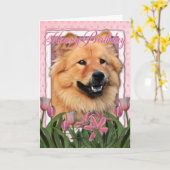 Carte Joyeux anniversaire - bouffe de bouffe - Cinny (Fleur jaune)