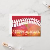 Carte Joyeux Anniversaire Bougies Spine Chiropractic Ann (Devant/Arrière en situation)