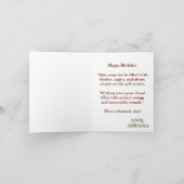 Carte Joyeux Anniversaire Boule de golf frappant l'eau (Intérieur)