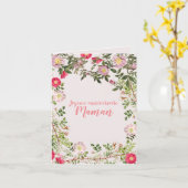 Carte Joyeux anniversaire bouquet de fleurs (Fleur jaune)