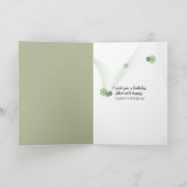 Carte Joyeux Anniversaire Bouquet Trillium (Intérieur)