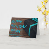 CARTE JOYEUX ANNIVERSAIRE BRIAN (Fleur jaune)