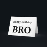 Carte Joyeux Anniversaire Bro, Brother Greeting Card<br><div class="desc">Joyeux Anniversaire Bro,  Brother Greeting Card</div>