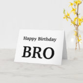 Carte Joyeux Anniversaire Bro, Brother Greeting Card (Fleur jaune)