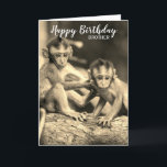 Carte Joyeux anniversaire Brother Cute Monkeys Anniversa<br><div class="desc">Joyeux anniversaire Brother Cute Monkeys Anniversaire</div>