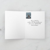 Carte Joyeux anniversaire BrotherHowling Wolf Moon Citat (Intérieur)