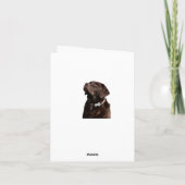 Carte Joyeux anniversaire Brown Labrador Retriever Puppy (Dos)