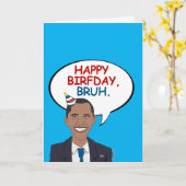 Carte Joyeux anniversaire, Bruh (Fleur jaune)