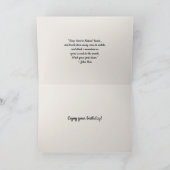 Carte Joyeux anniversaire, Bull Elk reposant (Intérieur)