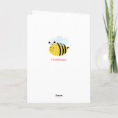 Carte Joyeux Anniversaire Bumblebee Nid d'Abeille (Dos)