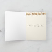 Carte Joyeux Anniversaire Cake d'ivoire Chandelles Rose (Intérieur)