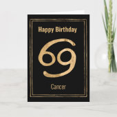 Carte Joyeux Anniversaire Cancer signe astrologique zodi (Devant)