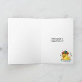 Carte Joyeux Anniversaire Caneton   (Intérieur)