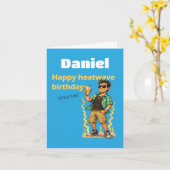 Carte Joyeux Anniversaire Canicule Restez Cool (Fleur jaune)
