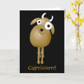 Carte Joyeux anniversaire, Capricorn ! (Fleur jaune)