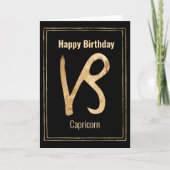 Carte Joyeux anniversaire Capricorne zodiaque astrologie (Devant)