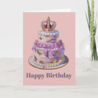 Carte Joyeux Anniversaire - Carte de gâteau d'anni