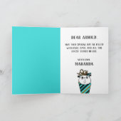 Carte Joyeux anniversaire Cat Cake et Fête (Intérieur)