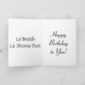 Carte Joyeux anniversaire celtique (Intérieur)