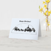 Carte Joyeux anniversaire Cendrillon (Fleur jaune)