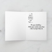 Carte Joyeux Anniversaire.......... C'est l'heure....... (Intérieur)