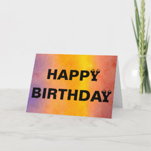 Carte Joyeux anniversaire - ceux qui ne disent pas leur