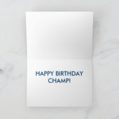 Carte Joyeux anniversaire, Champ (Intérieur)