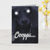 Carte Joyeux Anniversaire - Chandelles à tiques - Dachsh (Fleur jaune)