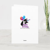Carte Joyeux Anniversaire Chat (Dos)