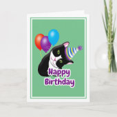 Carte Joyeux Anniversaire Chat (Devant)
