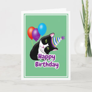 Carte Joyeux Anniversaire Chat