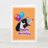 Carte Joyeux Anniversaire Chat (Devant)