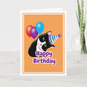 Carte Joyeux Anniversaire Chat