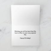 Carte Joyeux Anniversaire chaton et chat (Intérieur)
