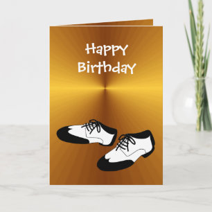 Carte Joyeux Anniversaire Chaussures de danse à voile po