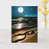 Carte Joyeux Anniversaire Chéri Beau Océan (Fleur jaune)