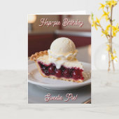 Carte Joyeux Anniversaire Chéri Gâteau! (Fleur jaune)