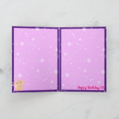 Carte Joyeux anniversaire, chérie (Intérieur)