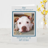 Carte Joyeux Anniversaire Chien Maman Drôle Mignonne Chi (Fleur jaune)